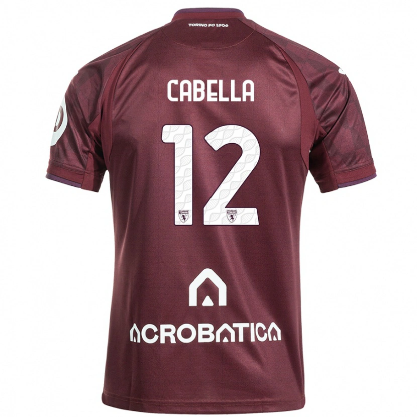 Danxen Herren Matteo Cabella #12 Kastanienbraun Weiß Heimtrikot Trikot 2024/25 T-Shirt Schweiz