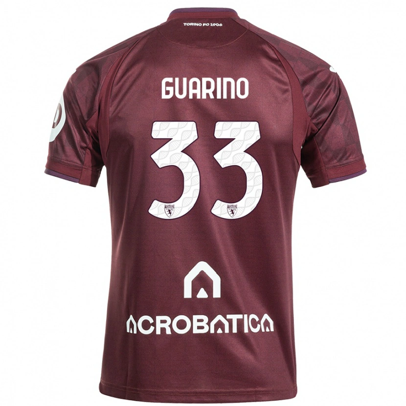 Danxen Herren Rita Guarino #33 Kastanienbraun Weiß Heimtrikot Trikot 2024/25 T-Shirt Schweiz