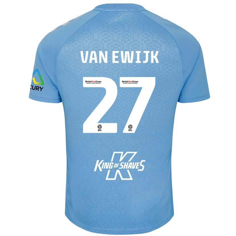 Danxen Herren Milan Van Ewijk #27 Blau Weiß Heimtrikot Trikot 2024/25 T-Shirt Schweiz