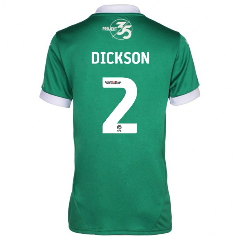 Danxen Herren Katie Dickson #2 Grün Weiß Heimtrikot Trikot 2024/25 T-Shirt Schweiz