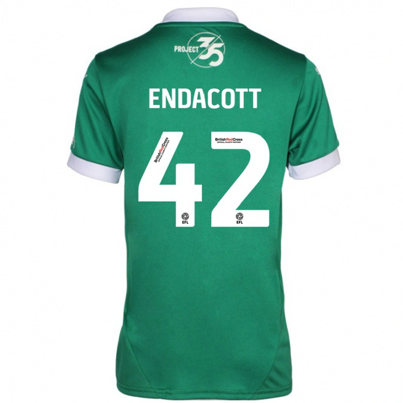 Danxen Herren Jack Endacott #42 Grün Weiß Heimtrikot Trikot 2024/25 T-Shirt Schweiz