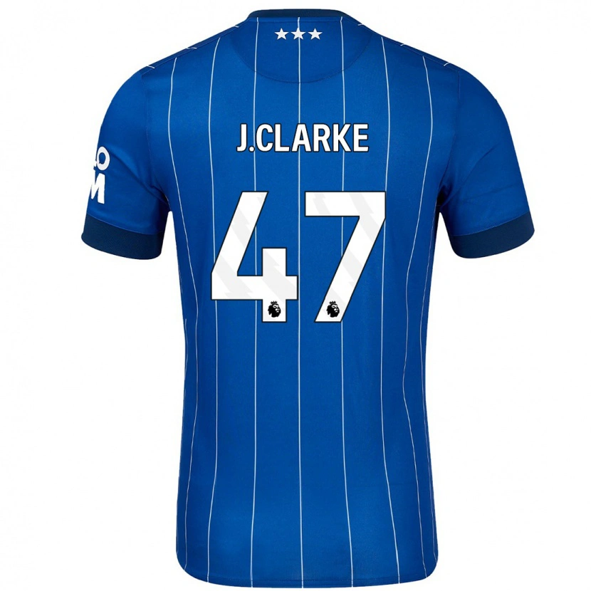 Danxen Herren Jack Clarke #47 Marineblau Heimtrikot Trikot 2024/25 T-Shirt Schweiz