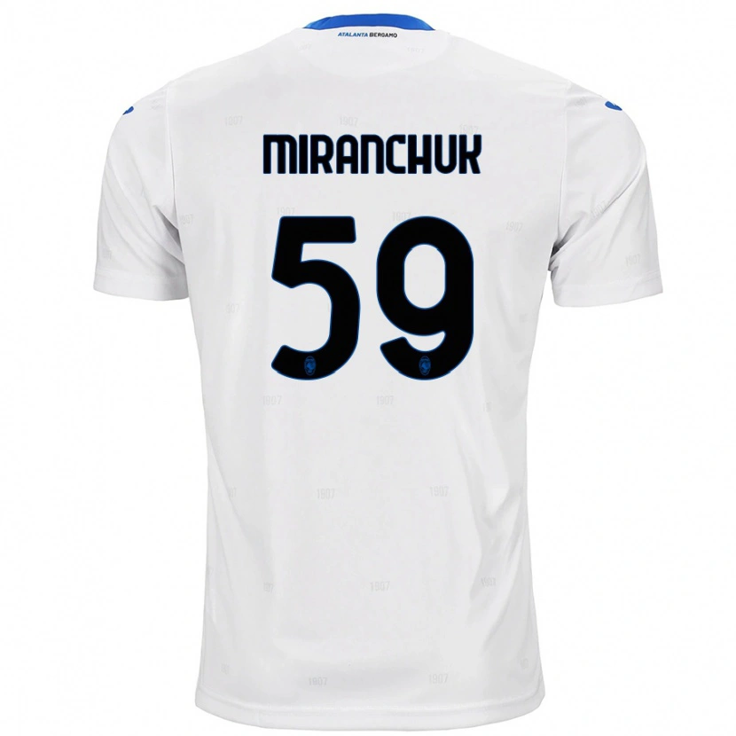 Danxen Herren Aleksey Miranchuk #59 Weiß Auswärtstrikot Trikot 2024/25 T-Shirt Schweiz