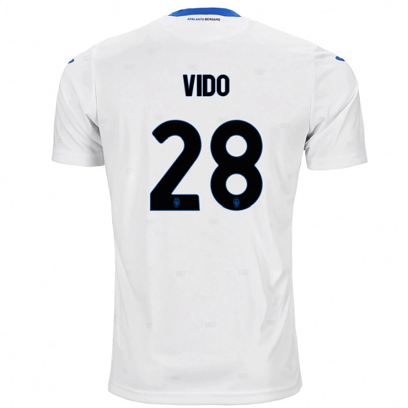 Danxen Herren Luca Vido #28 Weiß Auswärtstrikot Trikot 2024/25 T-Shirt Schweiz