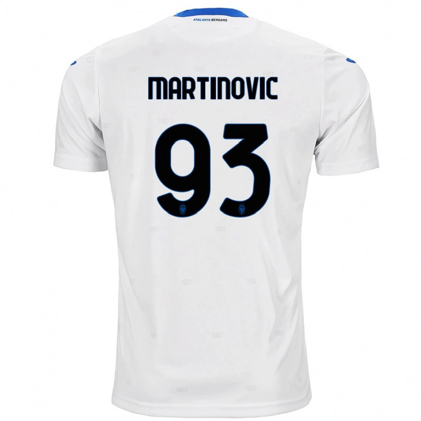 Danxen Herren Melania Martinovic #93 Weiß Auswärtstrikot Trikot 2024/25 T-Shirt Schweiz