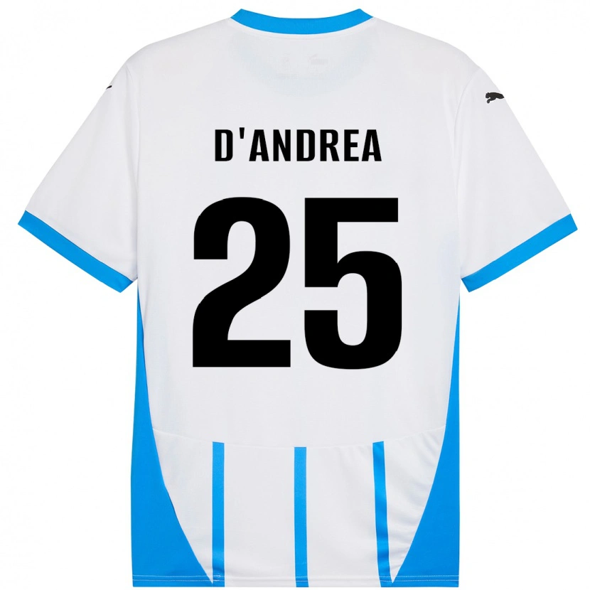 Danxen Herren Luca D'andrea #25 Weiß Blau Auswärtstrikot Trikot 2024/25 T-Shirt Schweiz