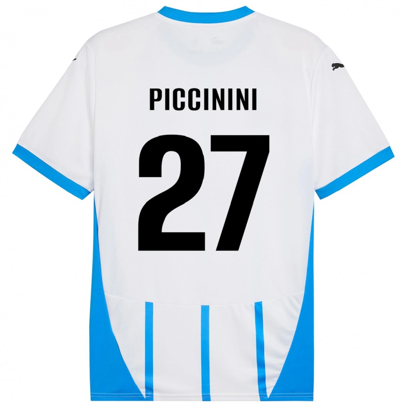 Danxen Herren Stefano Piccinini #27 Weiß Blau Auswärtstrikot Trikot 2024/25 T-Shirt Schweiz