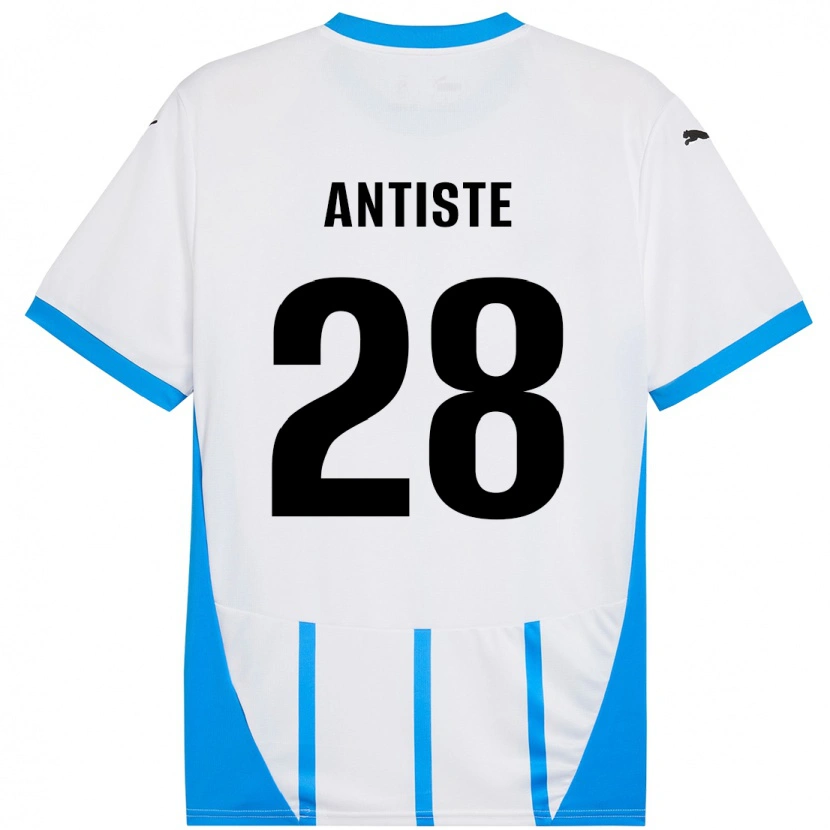 Danxen Herren Janis Antiste #28 Weiß Blau Auswärtstrikot Trikot 2024/25 T-Shirt Schweiz