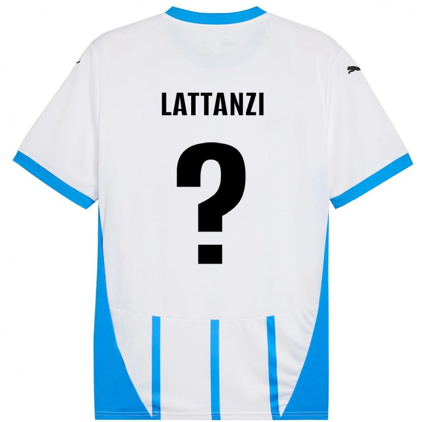 Danxen Herren Luca Lattanzi #0 Weiß Blau Auswärtstrikot Trikot 2024/25 T-Shirt Schweiz