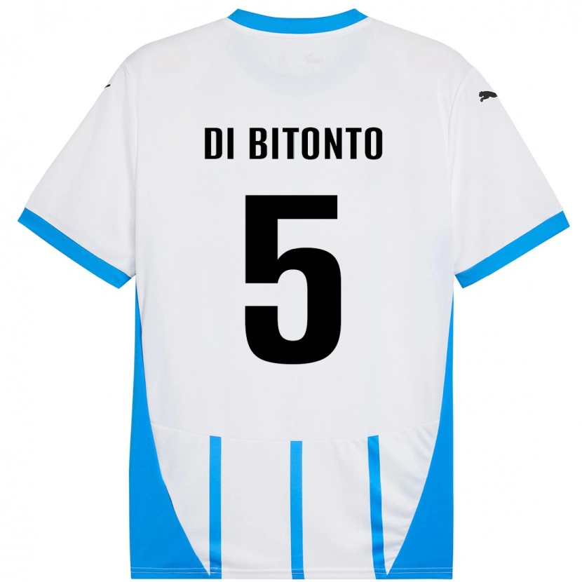 Danxen Herren Alessandro Di Bitonto #5 Weiß Blau Auswärtstrikot Trikot 2024/25 T-Shirt Schweiz