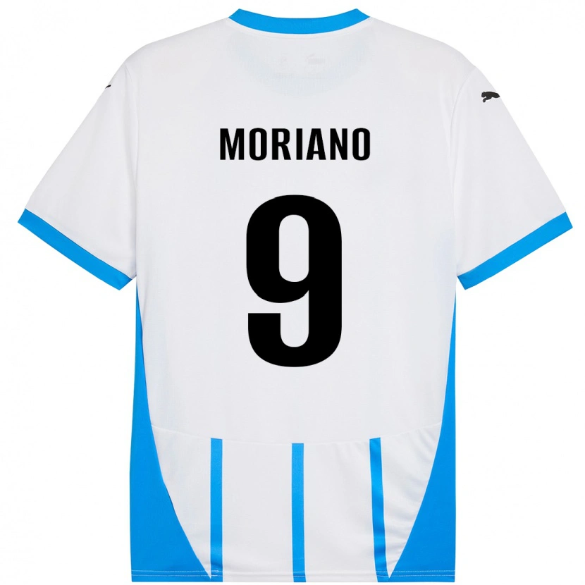 Danxen Herren Andrea Moriano #9 Weiß Blau Auswärtstrikot Trikot 2024/25 T-Shirt Schweiz