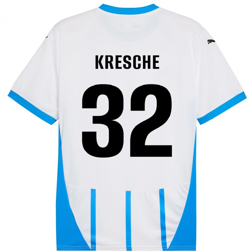 Danxen Herren Isabella Kresche #32 Weiß Blau Auswärtstrikot Trikot 2024/25 T-Shirt Schweiz