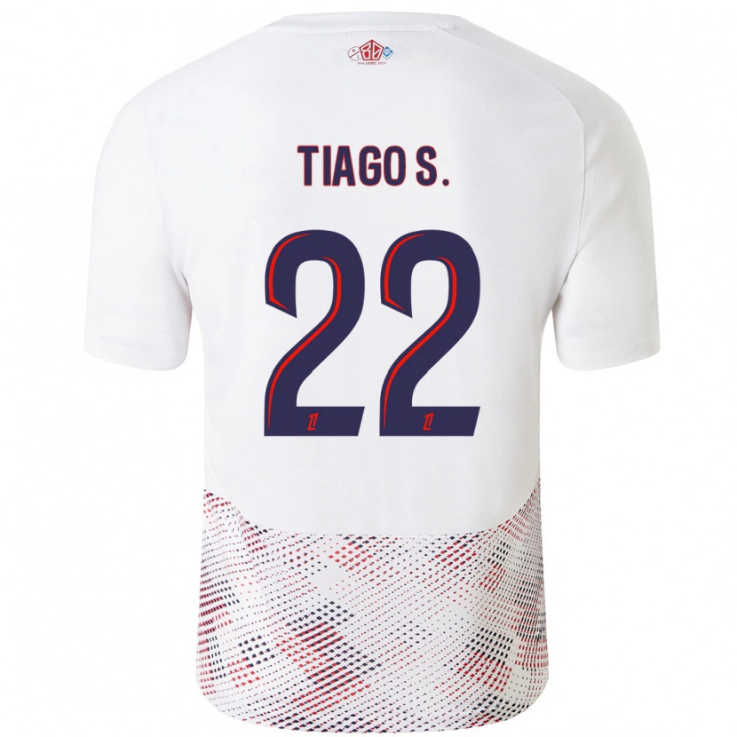 Danxen Herren Tiago Santos #22 Weiß Königsblau Auswärtstrikot Trikot 2024/25 T-Shirt Schweiz