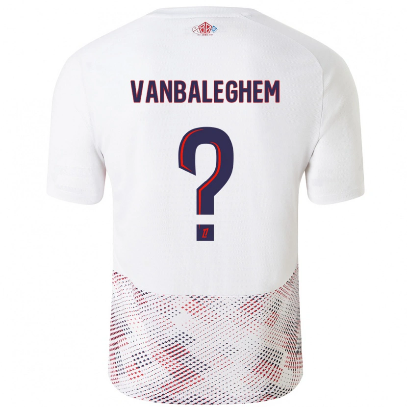 Danxen Herren Valentin Vanbaleghem #0 Weiß Königsblau Auswärtstrikot Trikot 2024/25 T-Shirt Schweiz