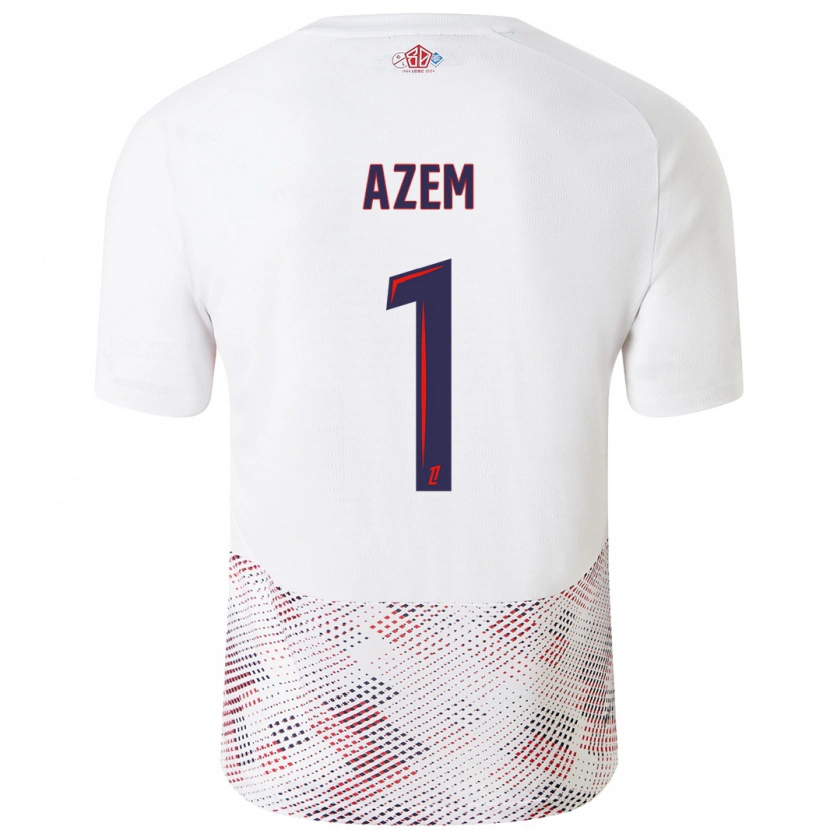 Danxen Herren Floriane Azem #1 Weiß Königsblau Auswärtstrikot Trikot 2024/25 T-Shirt Schweiz