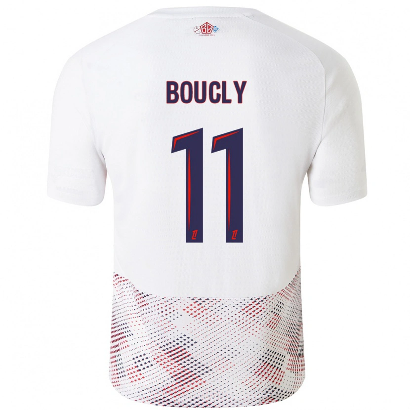 Danxen Herren Maïté Boucly #11 Weiß Königsblau Auswärtstrikot Trikot 2024/25 T-Shirt Schweiz