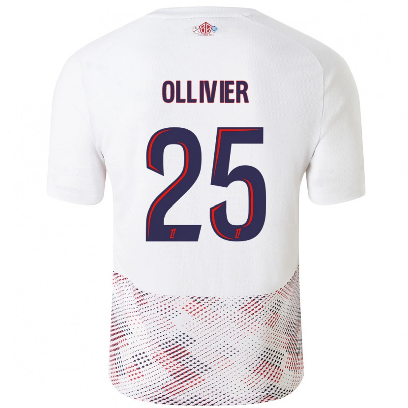 Danxen Herren Agathe Ollivier #25 Weiß Königsblau Auswärtstrikot Trikot 2024/25 T-Shirt Schweiz