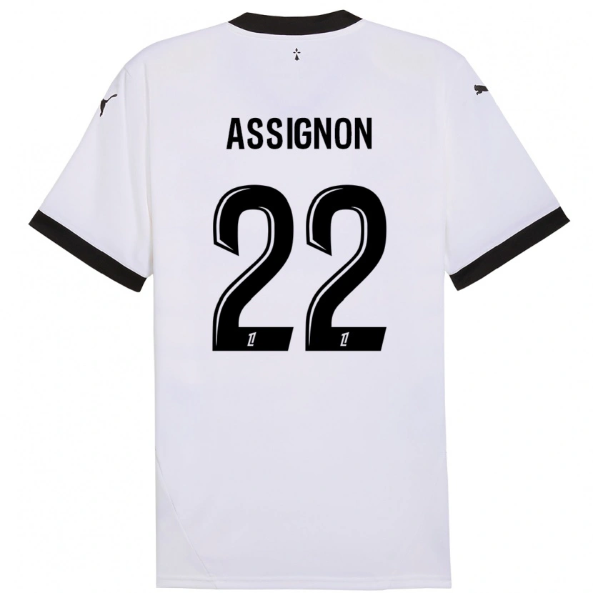 Danxen Herren Lorenz Assignon #22 Weiß Schwarz Auswärtstrikot Trikot 2024/25 T-Shirt Schweiz