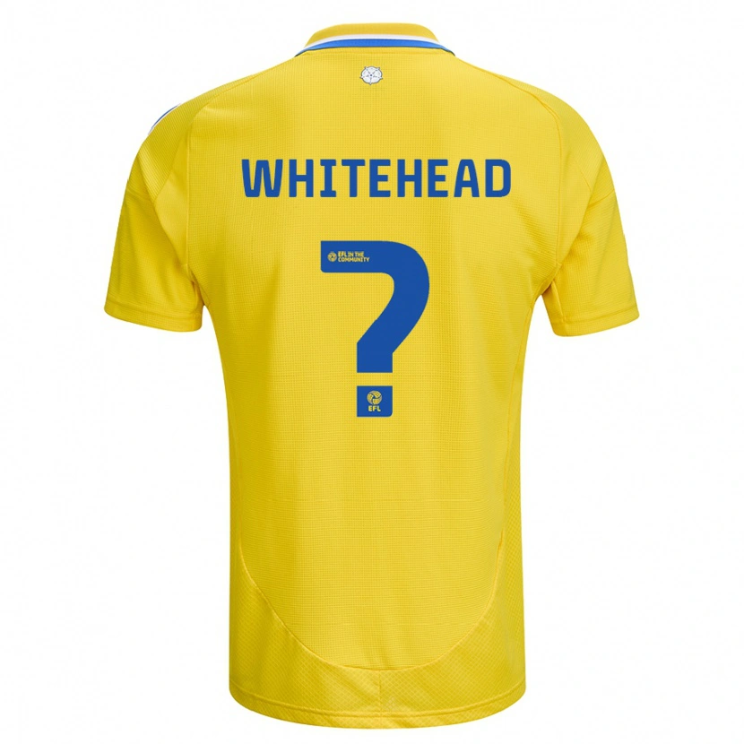 Danxen Herren Louie Whitehead #0 Gelb Blau Auswärtstrikot Trikot 2024/25 T-Shirt Schweiz