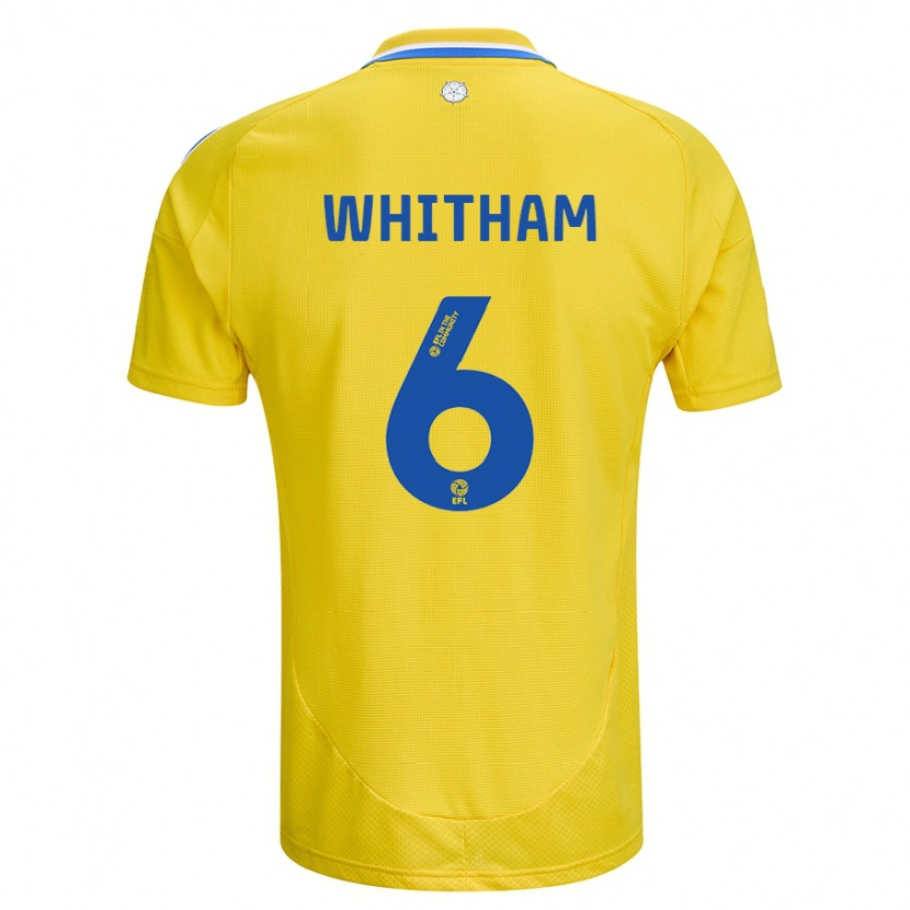 Danxen Herren Danielle Whitham #6 Gelb Blau Auswärtstrikot Trikot 2024/25 T-Shirt Schweiz