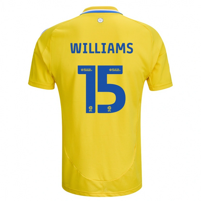 Danxen Herren Paige Williams #15 Gelb Blau Auswärtstrikot Trikot 2024/25 T-Shirt Schweiz