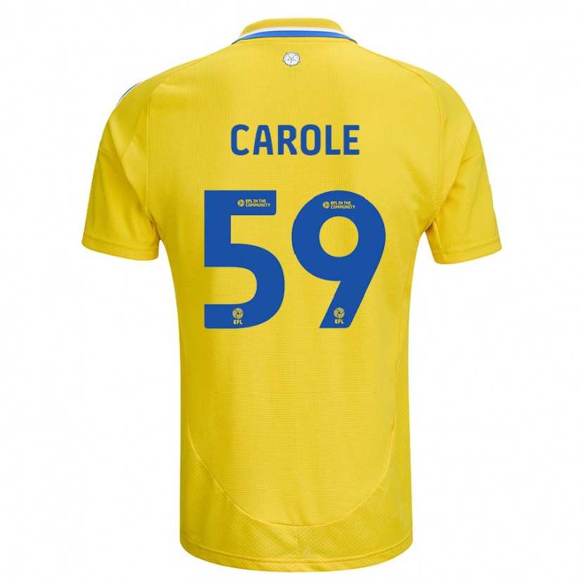 Danxen Herren Keenan Carole #59 Gelb Blau Auswärtstrikot Trikot 2024/25 T-Shirt Schweiz