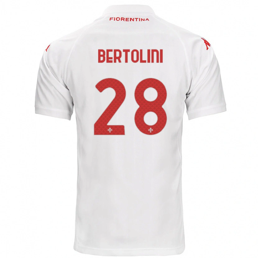 Danxen Herren Gabriele Bertolini #28 Weiß Auswärtstrikot Trikot 2024/25 T-Shirt Schweiz