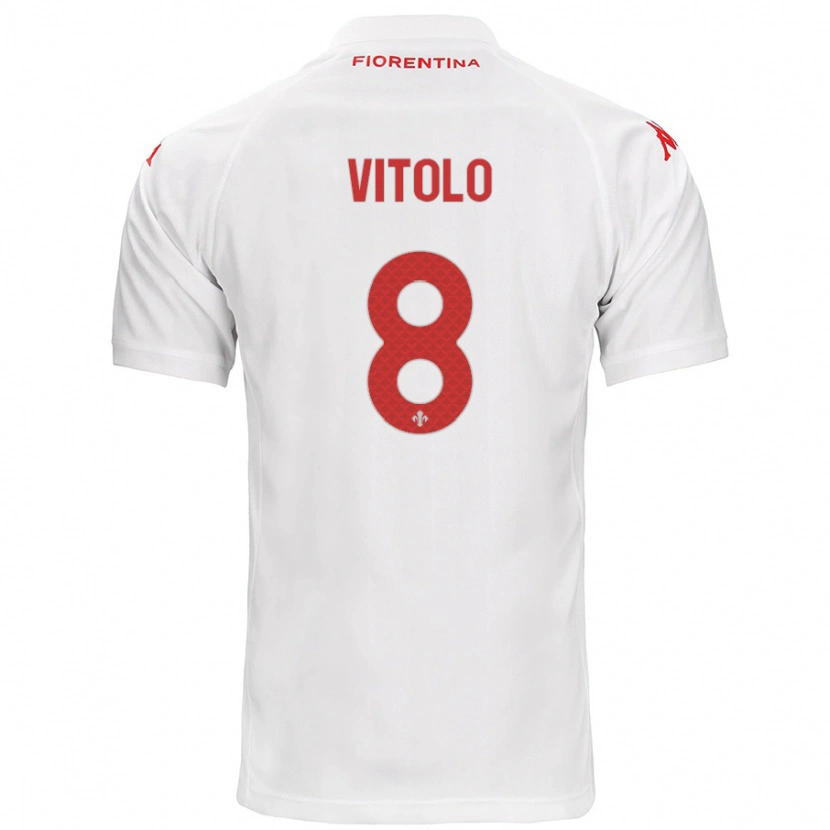 Danxen Herren Federico Vitolo #8 Weiß Auswärtstrikot Trikot 2024/25 T-Shirt Schweiz