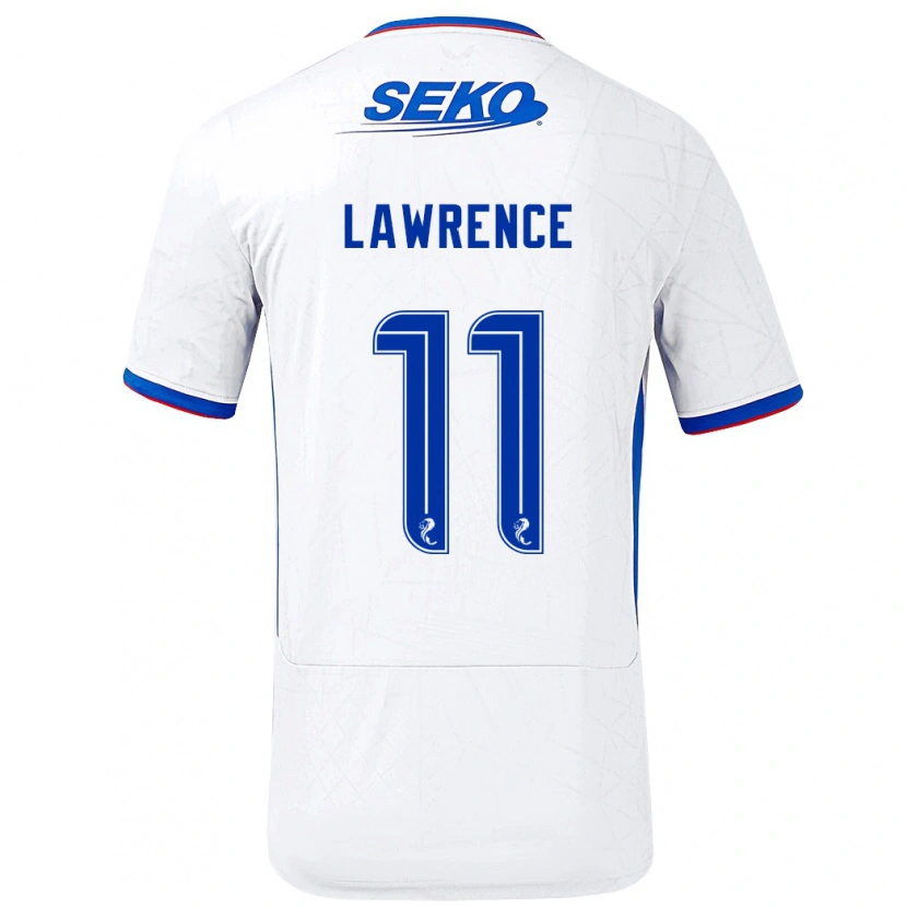 Danxen Herren Tom Lawrence #11 Weiß Blau Auswärtstrikot Trikot 2024/25 T-Shirt Schweiz