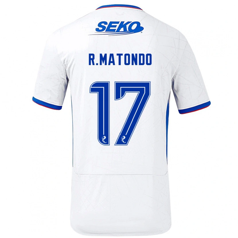 Danxen Herren Rabbi Matondo #17 Weiß Blau Auswärtstrikot Trikot 2024/25 T-Shirt Schweiz