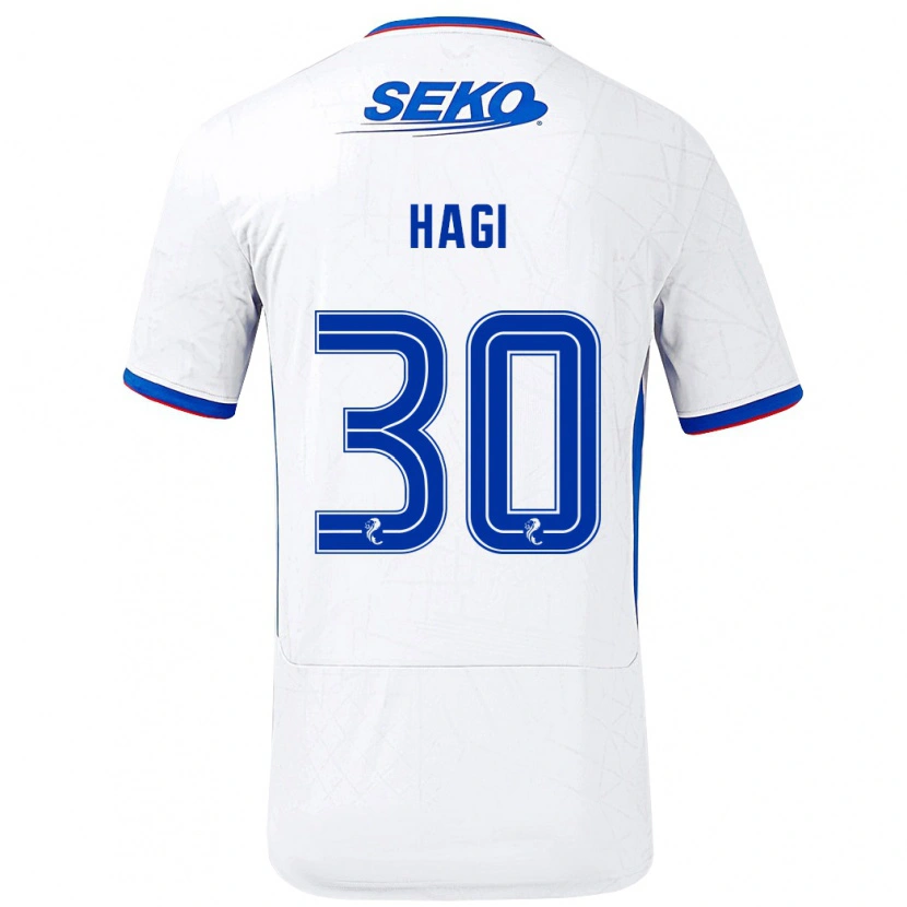 Danxen Herren Ianis Hagi #30 Weiß Blau Auswärtstrikot Trikot 2024/25 T-Shirt Schweiz