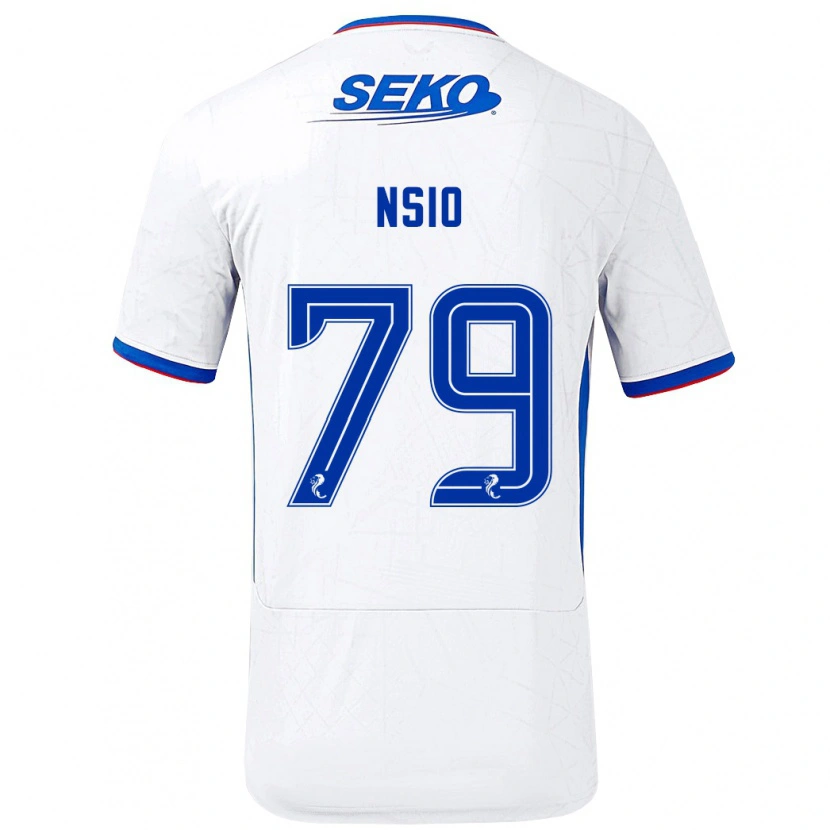 Danxen Herren Paul Nsio #79 Weiß Blau Auswärtstrikot Trikot 2024/25 T-Shirt Schweiz