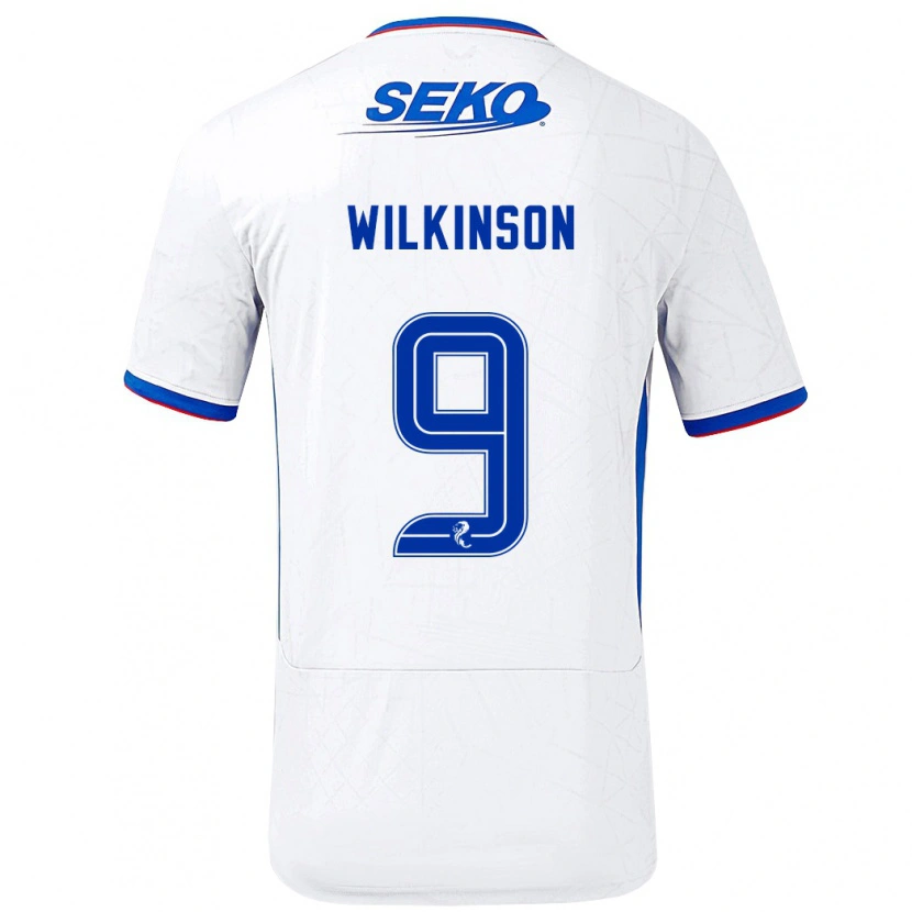 Danxen Herren Katie Wilkinson #9 Weiß Blau Auswärtstrikot Trikot 2024/25 T-Shirt Schweiz