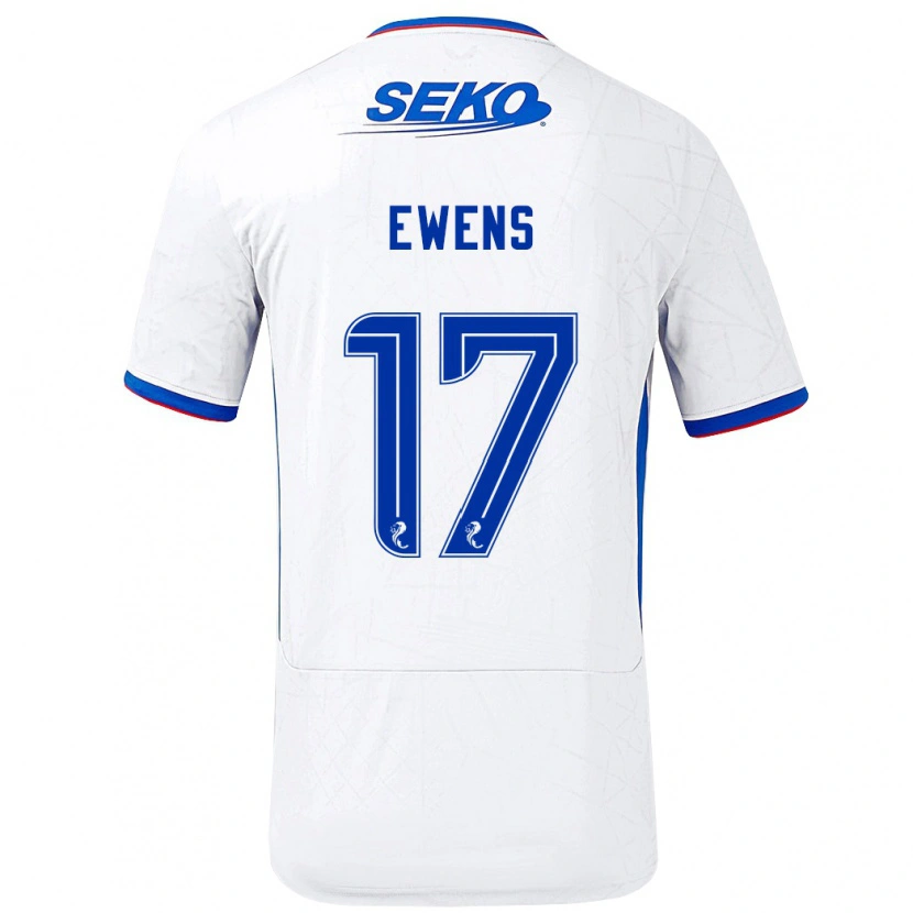 Danxen Herren Sarah Ewens #17 Weiß Blau Auswärtstrikot Trikot 2024/25 T-Shirt Schweiz