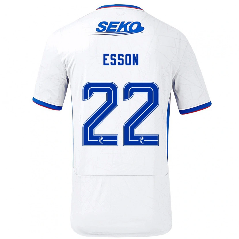 Danxen Herren Victoria Esson #22 Weiß Blau Auswärtstrikot Trikot 2024/25 T-Shirt Schweiz