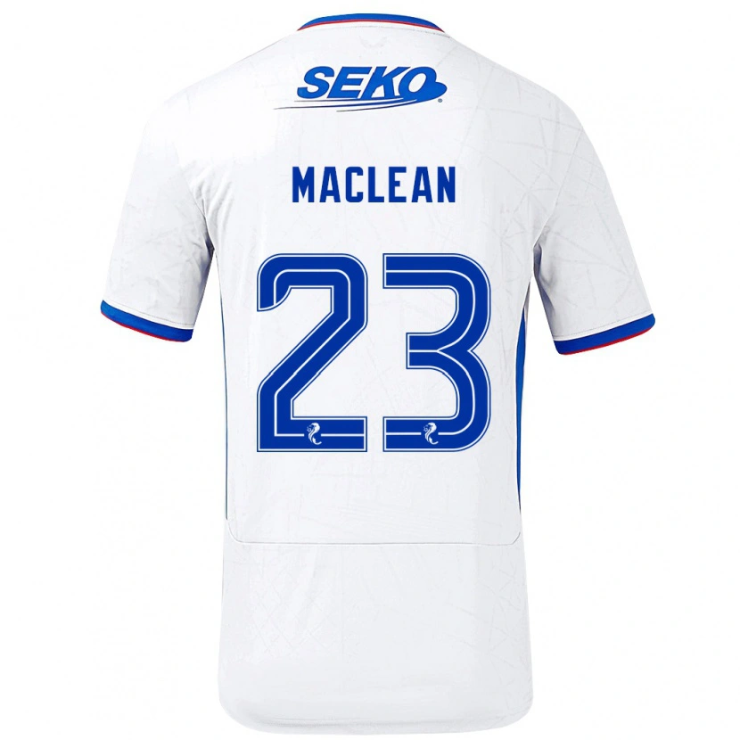 Danxen Herren Kirsty Maclean #23 Weiß Blau Auswärtstrikot Trikot 2024/25 T-Shirt Schweiz