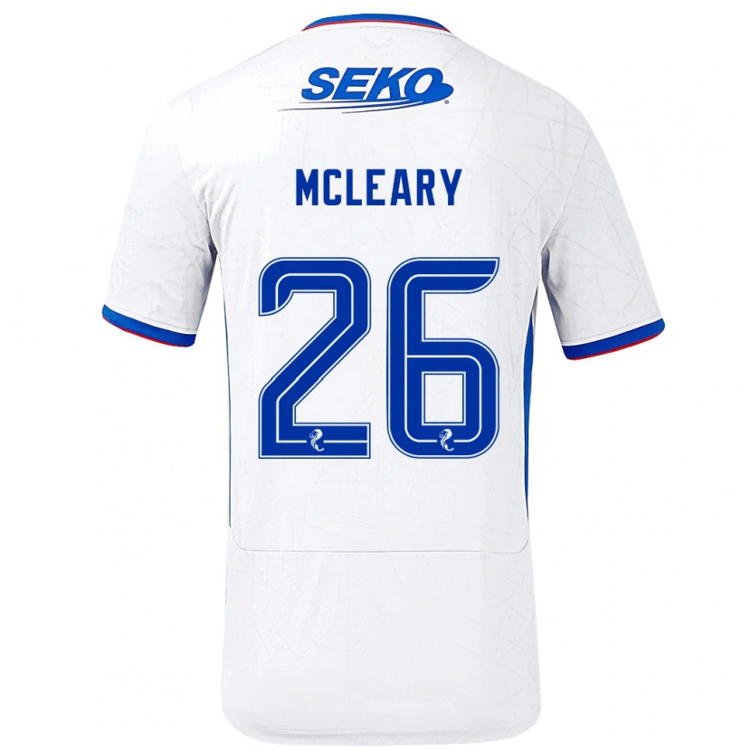 Danxen Herren Jodi Mcleary #26 Weiß Blau Auswärtstrikot Trikot 2024/25 T-Shirt Schweiz