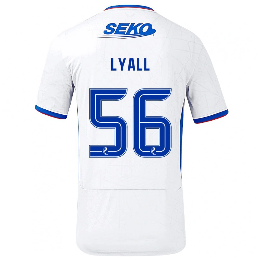 Danxen Herren Arron Lyall #56 Weiß Blau Auswärtstrikot Trikot 2024/25 T-Shirt Schweiz