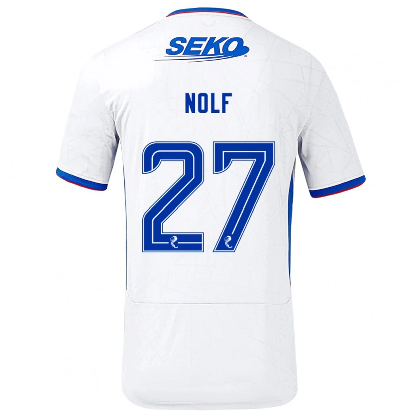 Danxen Herren Madeline Nolf #27 Weiß Blau Auswärtstrikot Trikot 2024/25 T-Shirt Schweiz