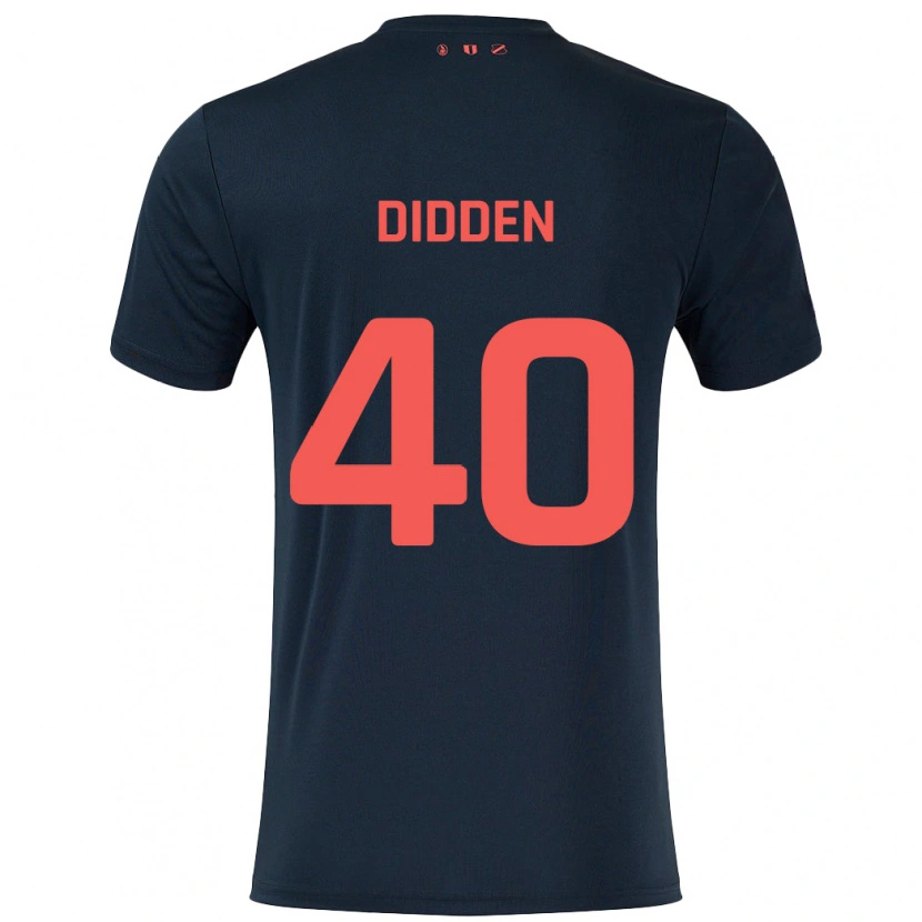 Danxen Herren Matisse Didden #40 Schwarz Rot Auswärtstrikot Trikot 2024/25 T-Shirt Schweiz