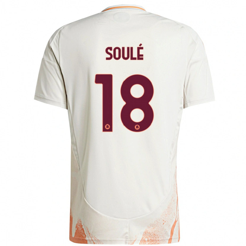 Danxen Herren Matías Soulé #18 Cremeweiß Orange Auswärtstrikot Trikot 2024/25 T-Shirt Schweiz