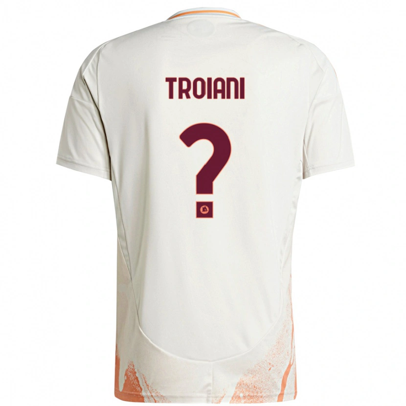 Danxen Herren Nicolò Troiani #0 Cremeweiß Orange Auswärtstrikot Trikot 2024/25 T-Shirt Schweiz