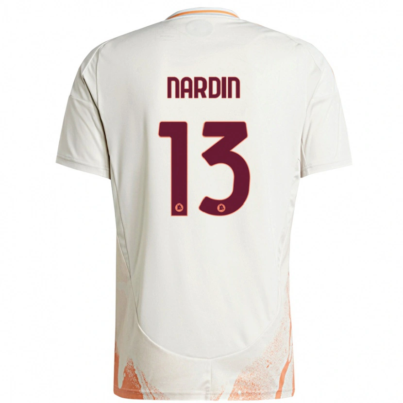 Danxen Herren Federico Nardin #13 Cremeweiß Orange Auswärtstrikot Trikot 2024/25 T-Shirt Schweiz