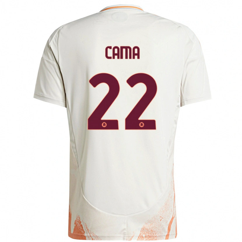 Danxen Herren Cristian Cama #22 Cremeweiß Orange Auswärtstrikot Trikot 2024/25 T-Shirt Schweiz