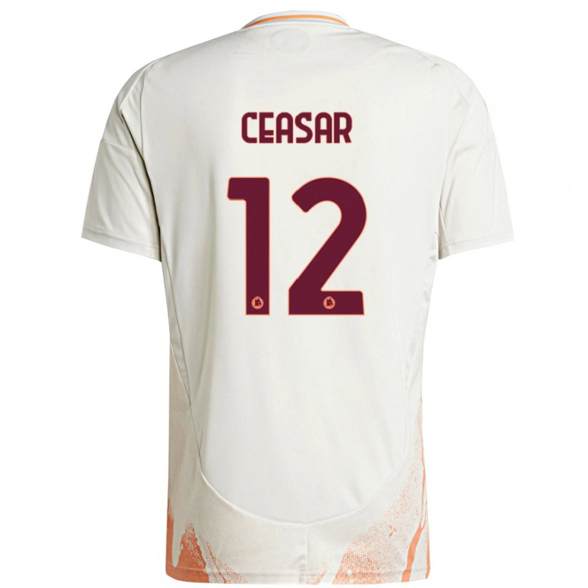 Danxen Herren Camelia Ceasar #12 Cremeweiß Orange Auswärtstrikot Trikot 2024/25 T-Shirt Schweiz