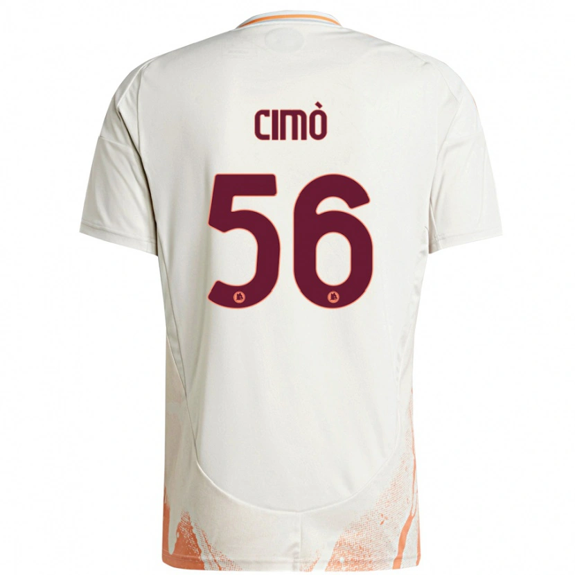 Danxen Herren Giada Cimò #56 Cremeweiß Orange Auswärtstrikot Trikot 2024/25 T-Shirt Schweiz