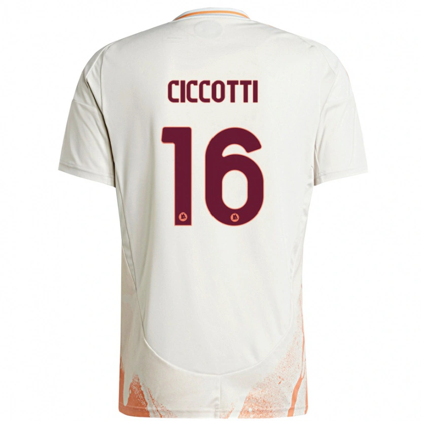 Danxen Herren Claudia Ciccotti #16 Cremeweiß Orange Auswärtstrikot Trikot 2024/25 T-Shirt Schweiz