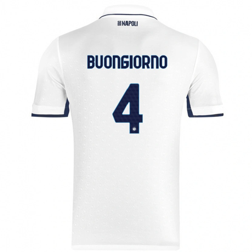 Danxen Herren Alessandro Buongiorno #4 Weiß Königsblau Auswärtstrikot Trikot 2024/25 T-Shirt Schweiz