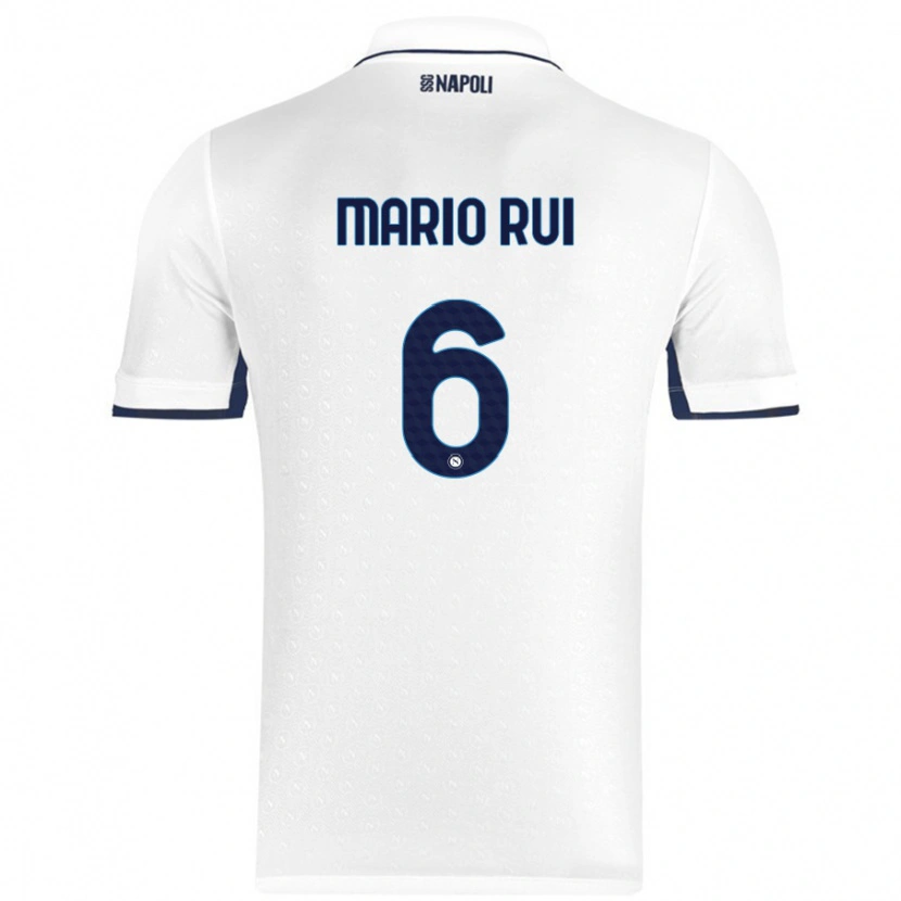 Danxen Herren Mário Rui #6 Weiß Königsblau Auswärtstrikot Trikot 2024/25 T-Shirt Schweiz