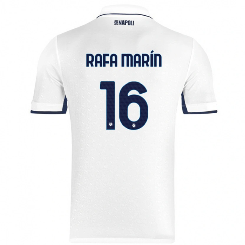 Danxen Herren Rafa Marín #16 Weiß Königsblau Auswärtstrikot Trikot 2024/25 T-Shirt Schweiz